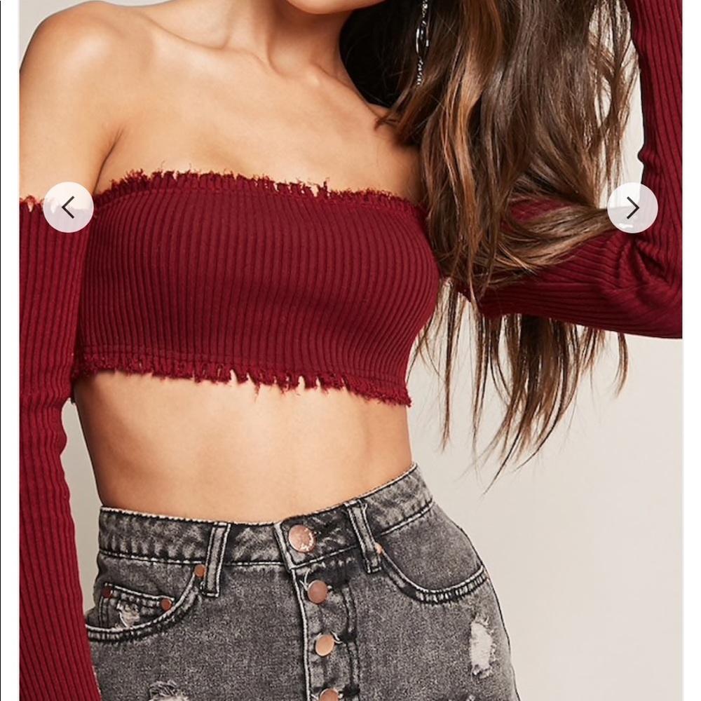 Ribbed Off-The-Shoulder Top